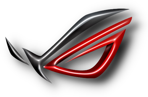 Asus ROG Logo w/Text Decal / Applique - Large | Smart Computer Store