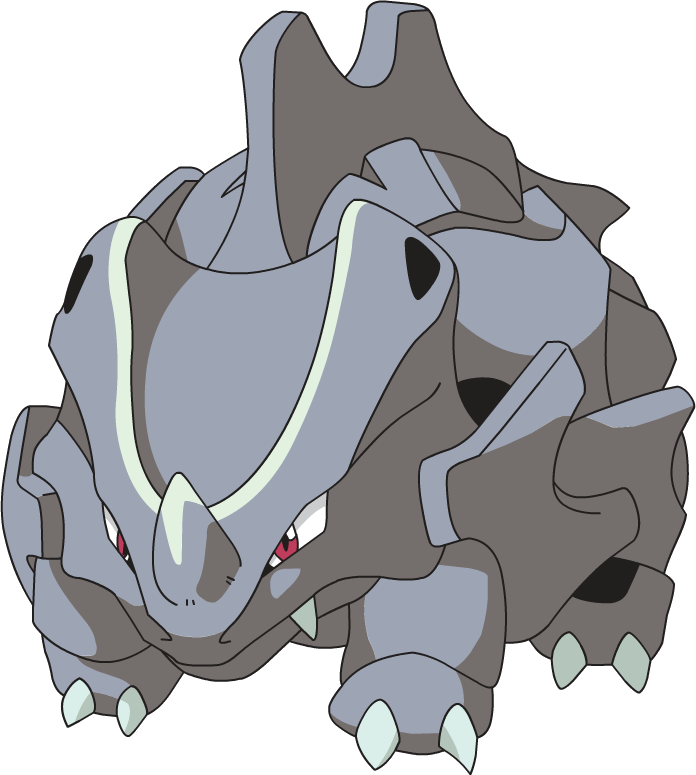 Rhyhorn Pokemon PNG Isolated File