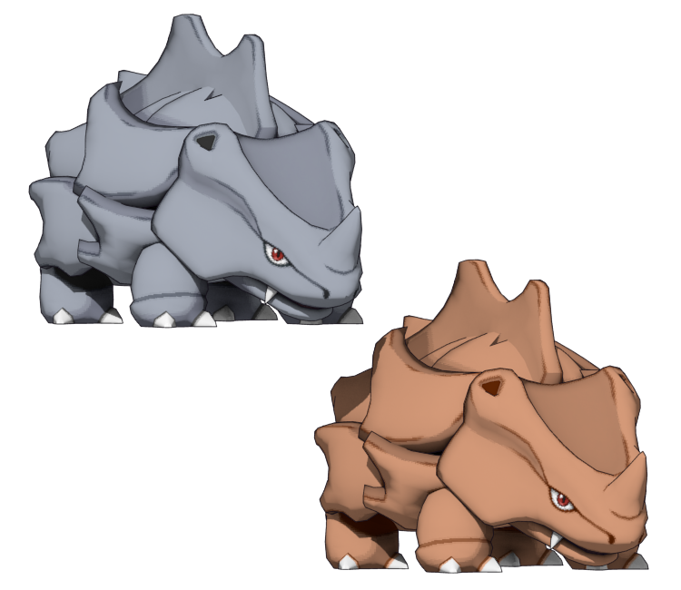 Rhyhorn Pokemon PNG Isolated HD
