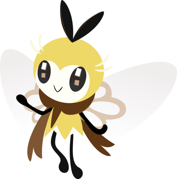 Ribombee Pokemon PNG File