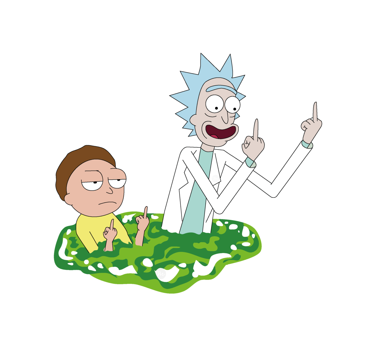 Rick And Morty Wallpaper PNG Isolated Photos