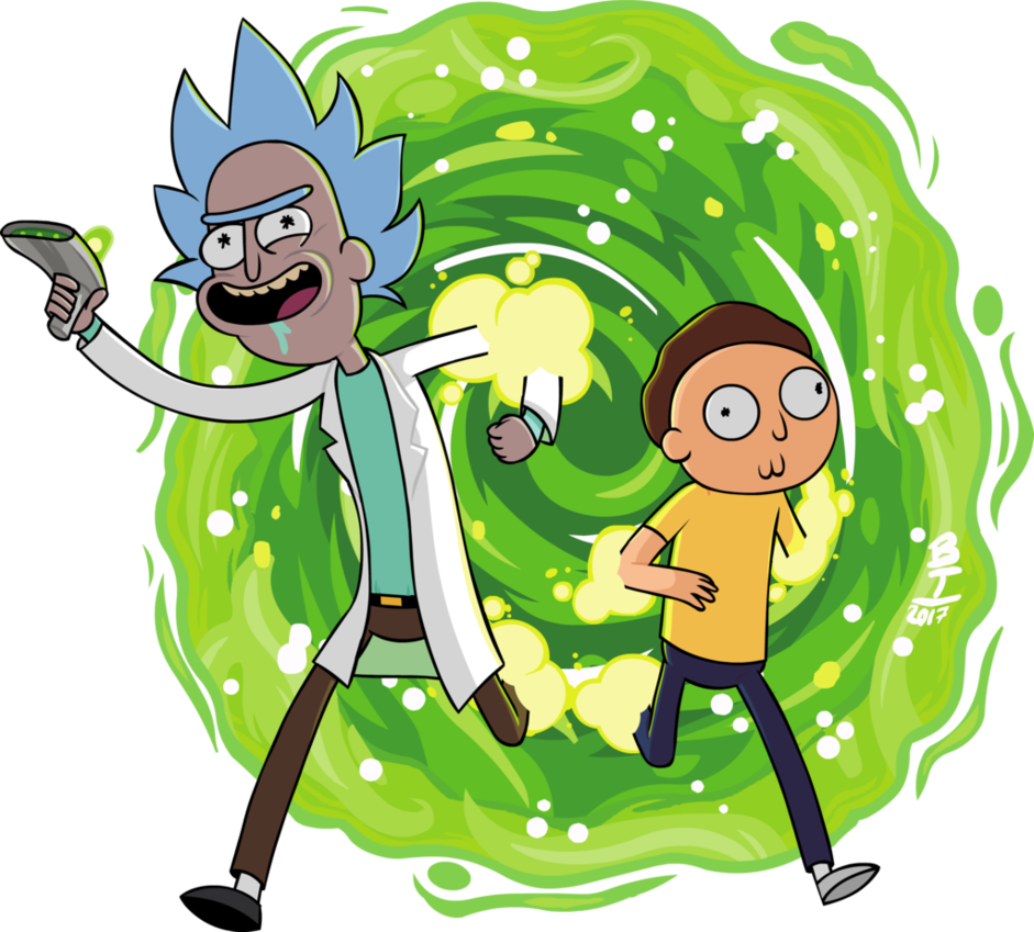 Rick and Monty PNG Isolated HD