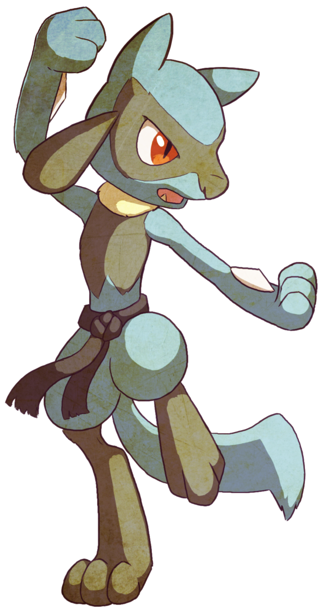 Riolu Pokemon PNG Isolated Clipart