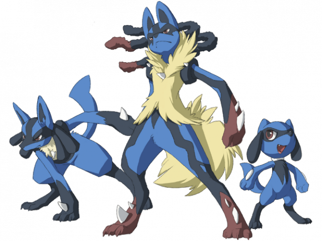 Riolu Pokemon PNG Isolated Transparent