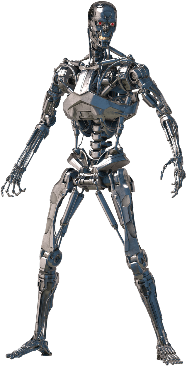 Robot Terminator PNG Isolated HD