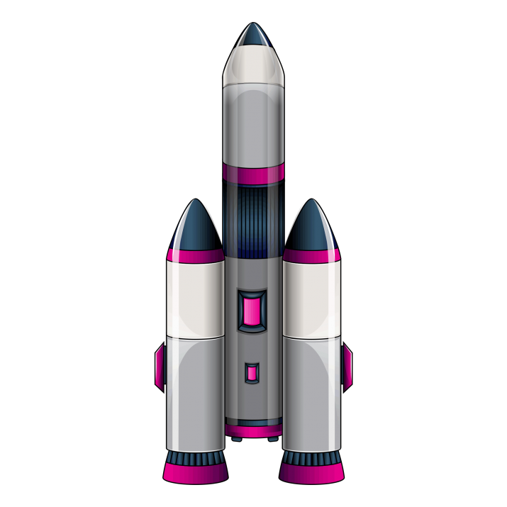 Rocket Download PNG Isolated Image