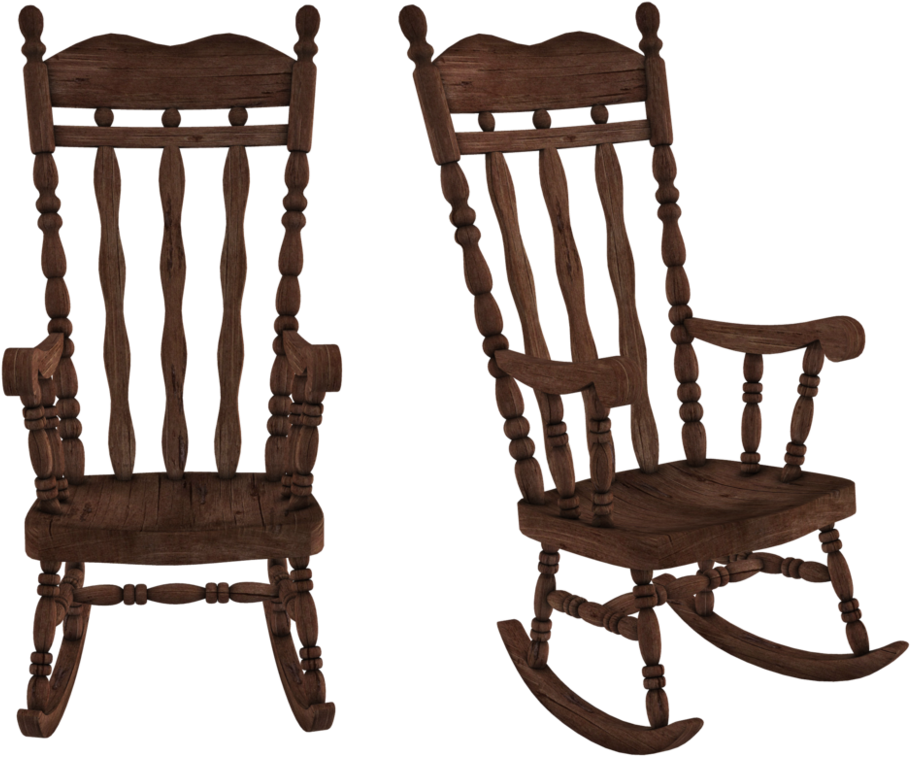 Rocking Chair Transparent Isolated Images PNG