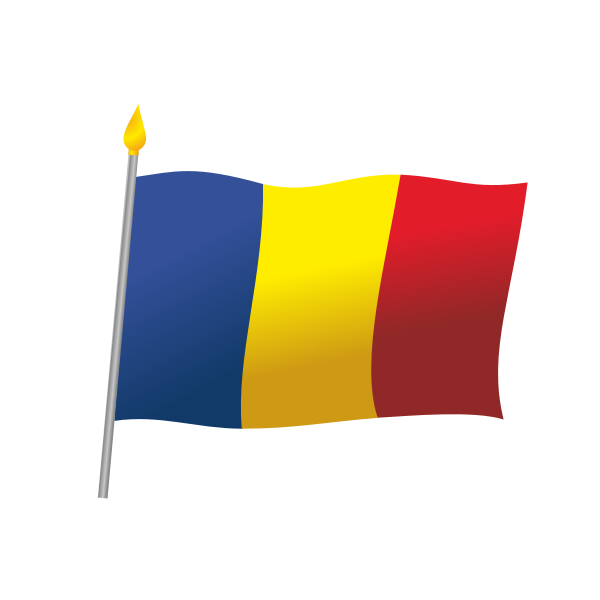 Romania Flag PNG Isolated File