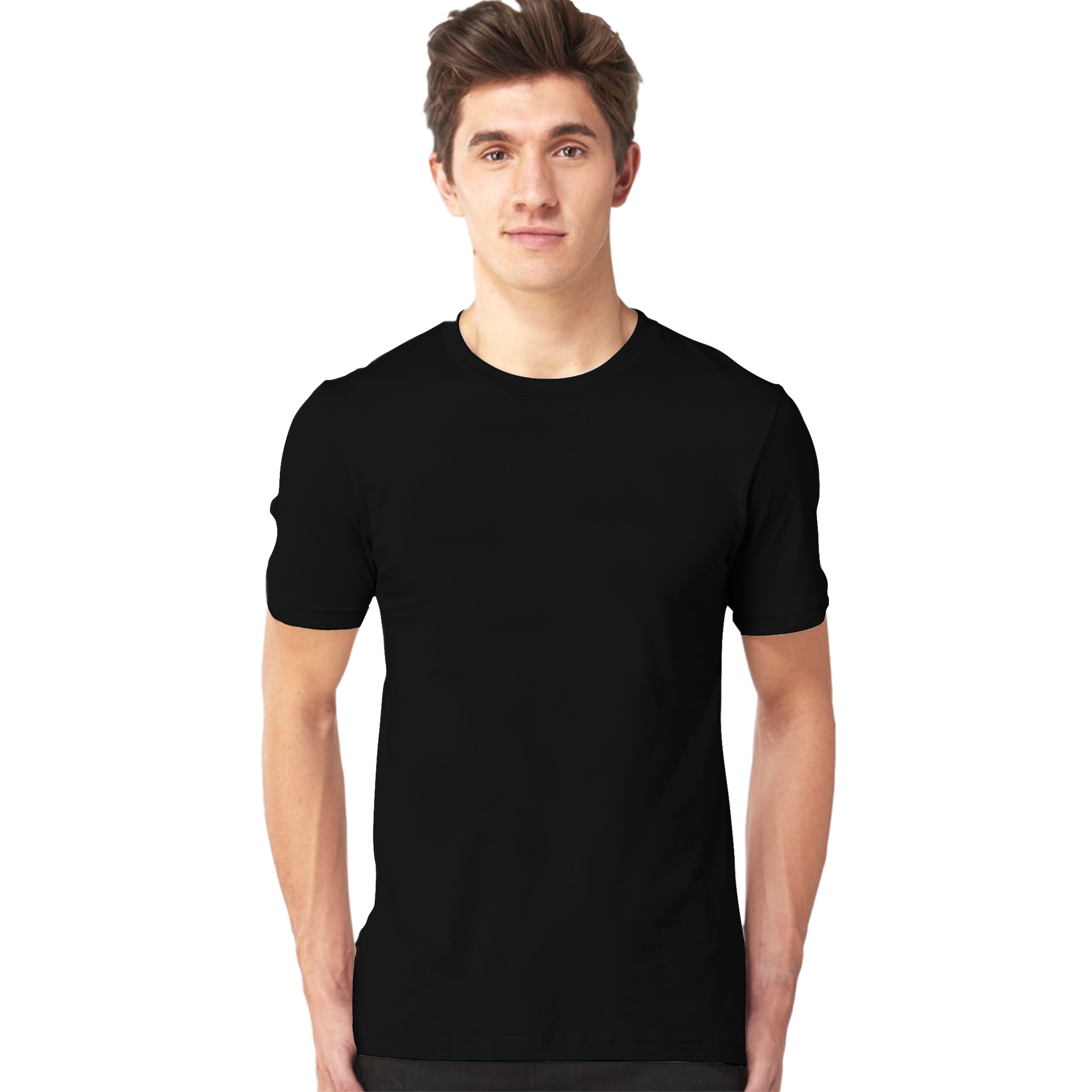 Round Neck T-Shirt PNG Isolated HD