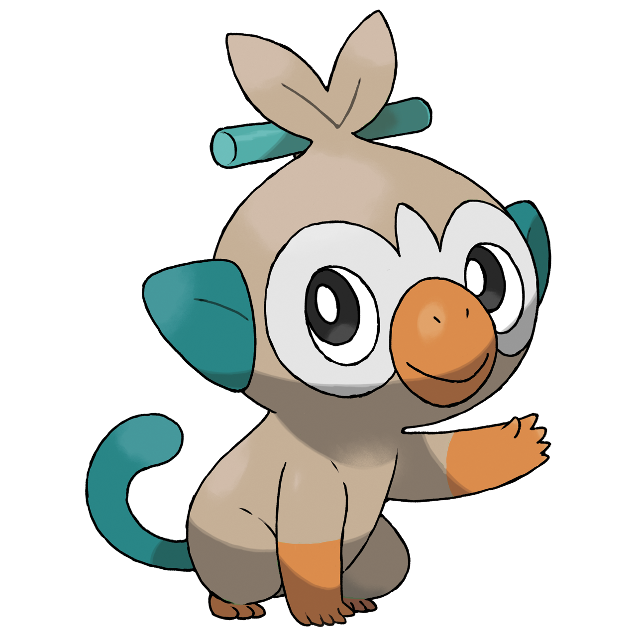 Rowlet Pokemon PNG Isolated Picture