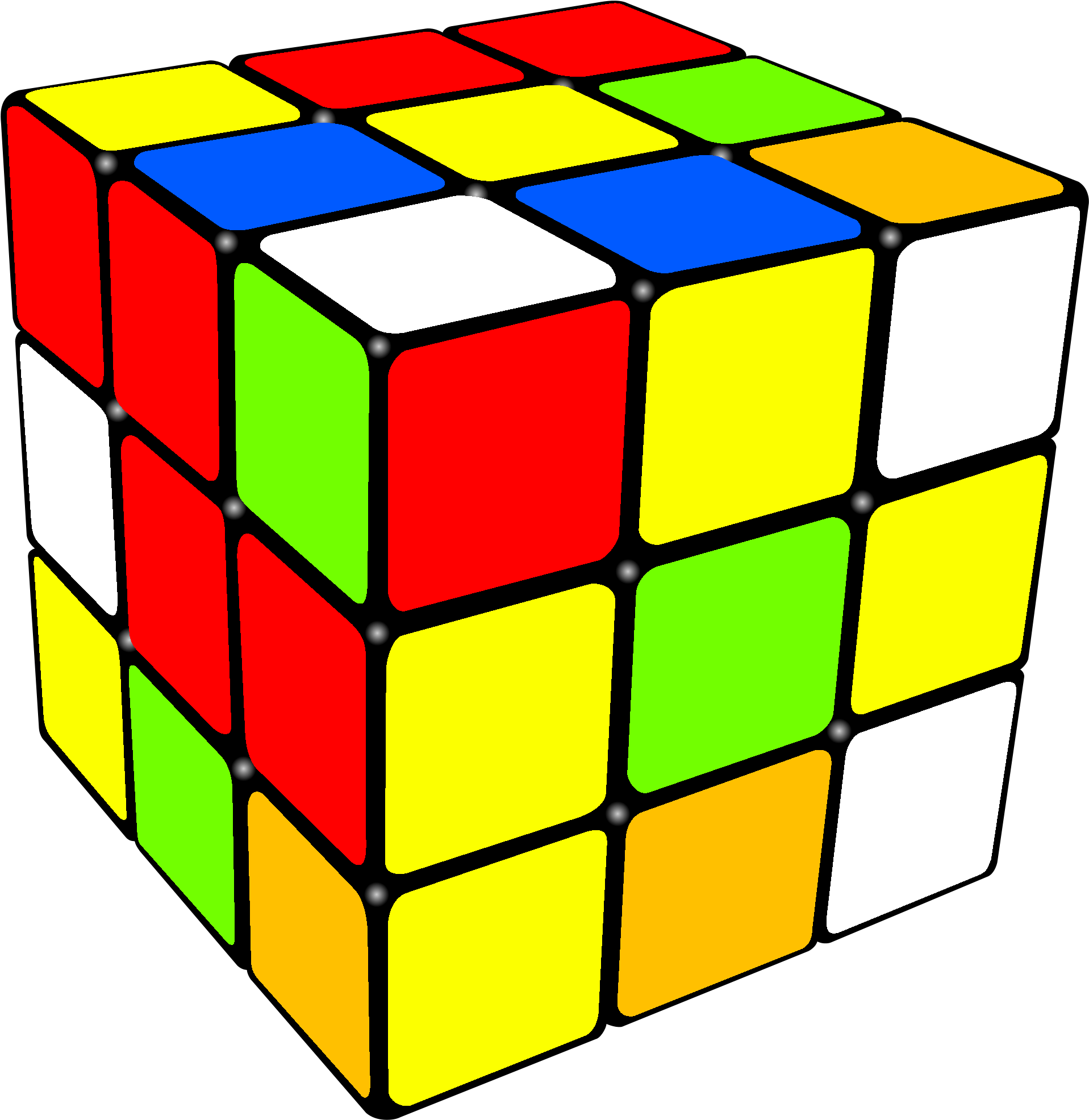 Rubik’s Cube PNG Background Isolated Image