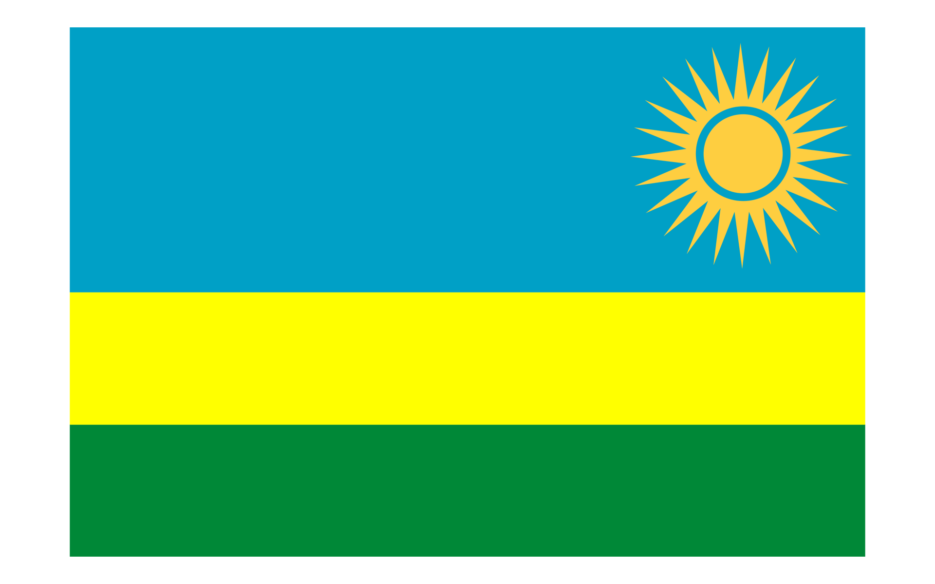 Rwanda Flag PNG Picture