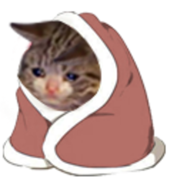 Sad Cat Meme PNG Isolated HD