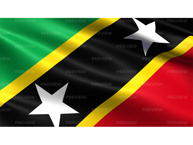 Saint Kitts And Nevis Flag PNG Pic