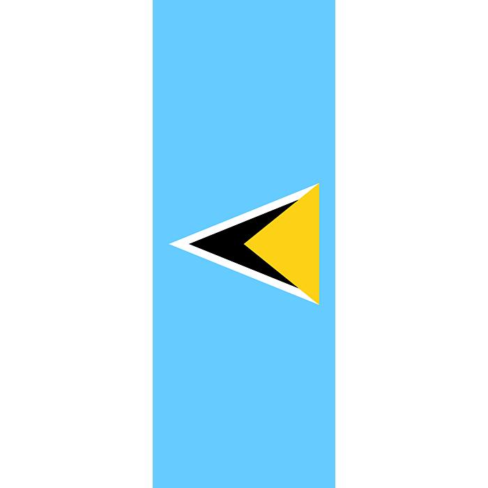 Saint Lucia Flag PNG HD