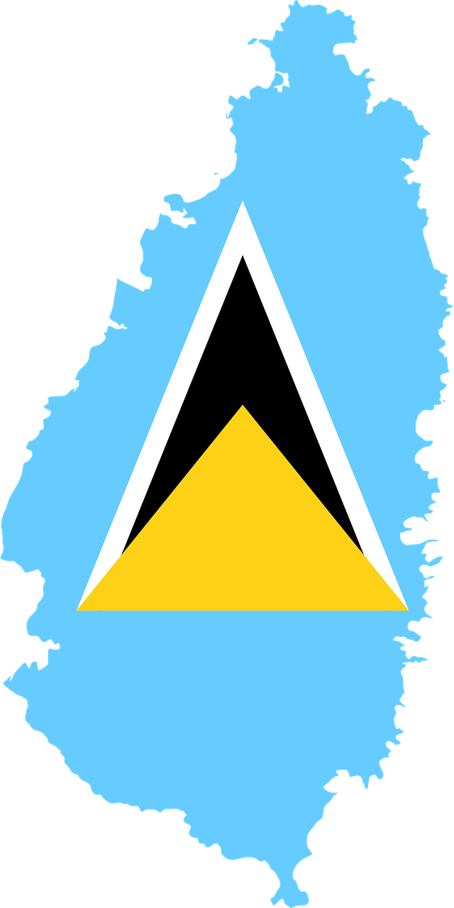 Saint Lucia Flag PNG Photo