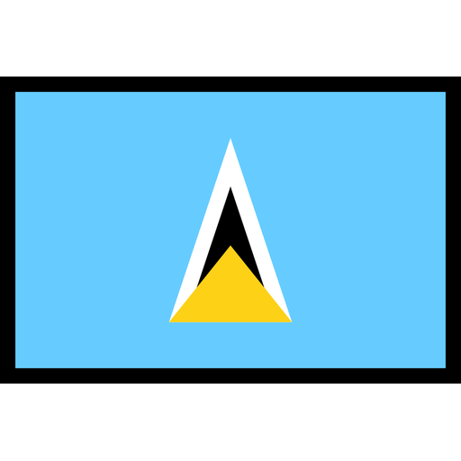 Saint Lucia Flag PNG Picture
