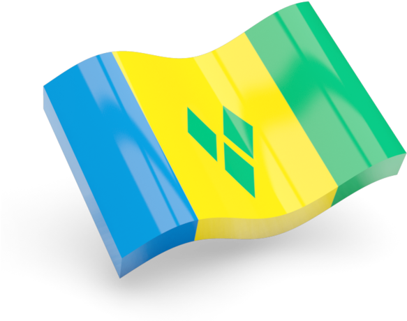 Saint Vincent And The Grenadines Flag PNG Photo