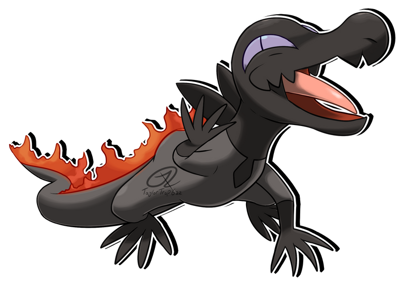 Salandit Pokemon PNG Isolated Clipart