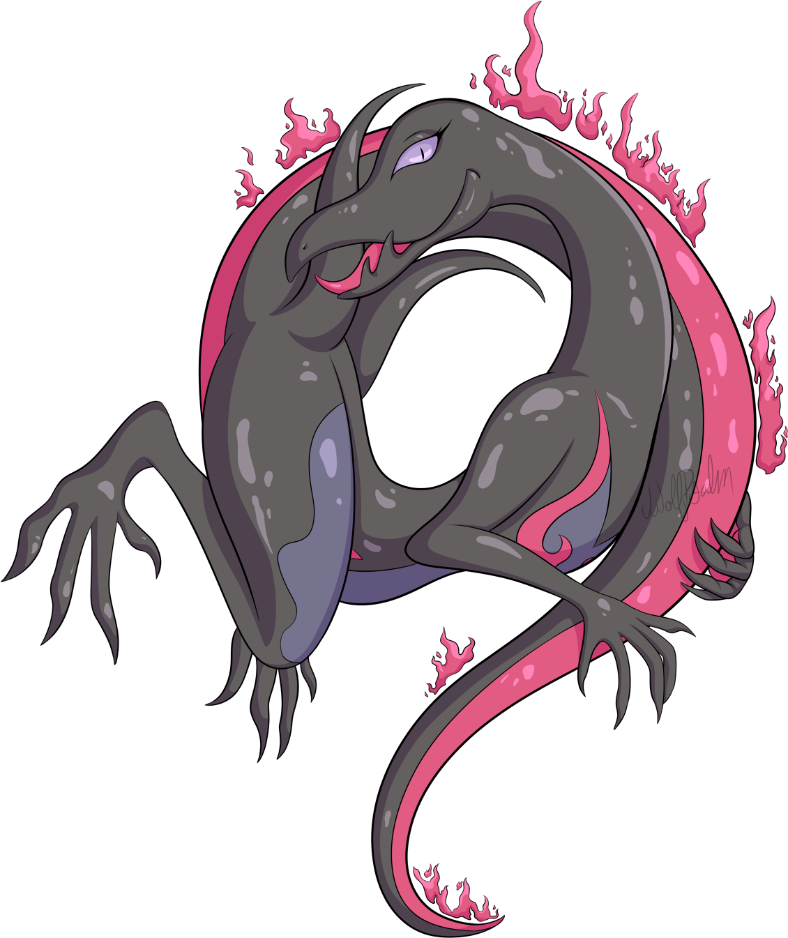 Salazzle Pokemon Download PNG Isolated Image