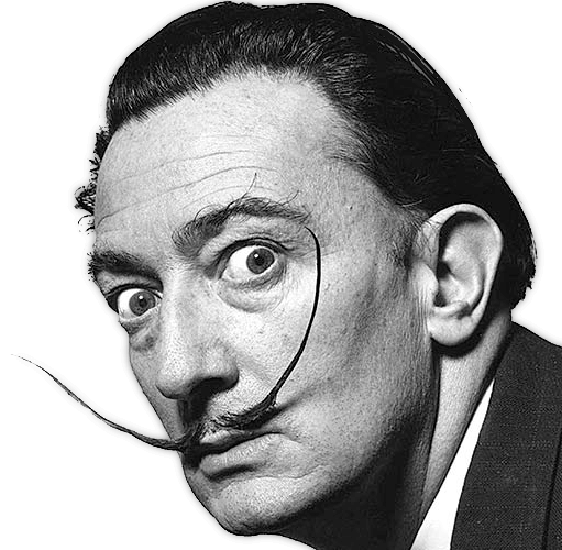 Salvator Dali PNG Isolated File