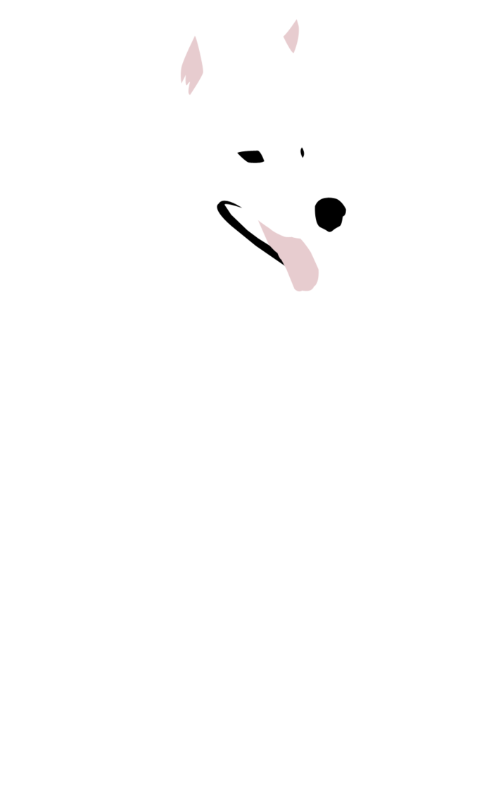 Samoyed Dog PNG Isolated Clipart