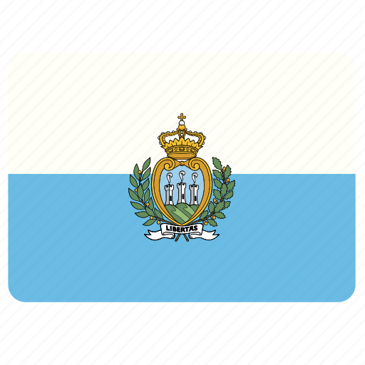 San Marino Flag PNG HD