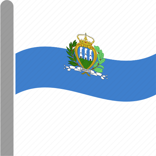 San Marino Flag PNG Photo