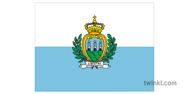 San Marino Flag PNG Pic