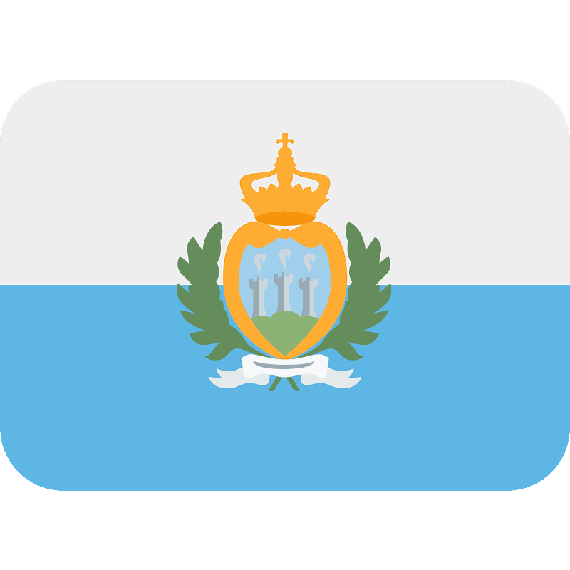 San Marino Flag PNG