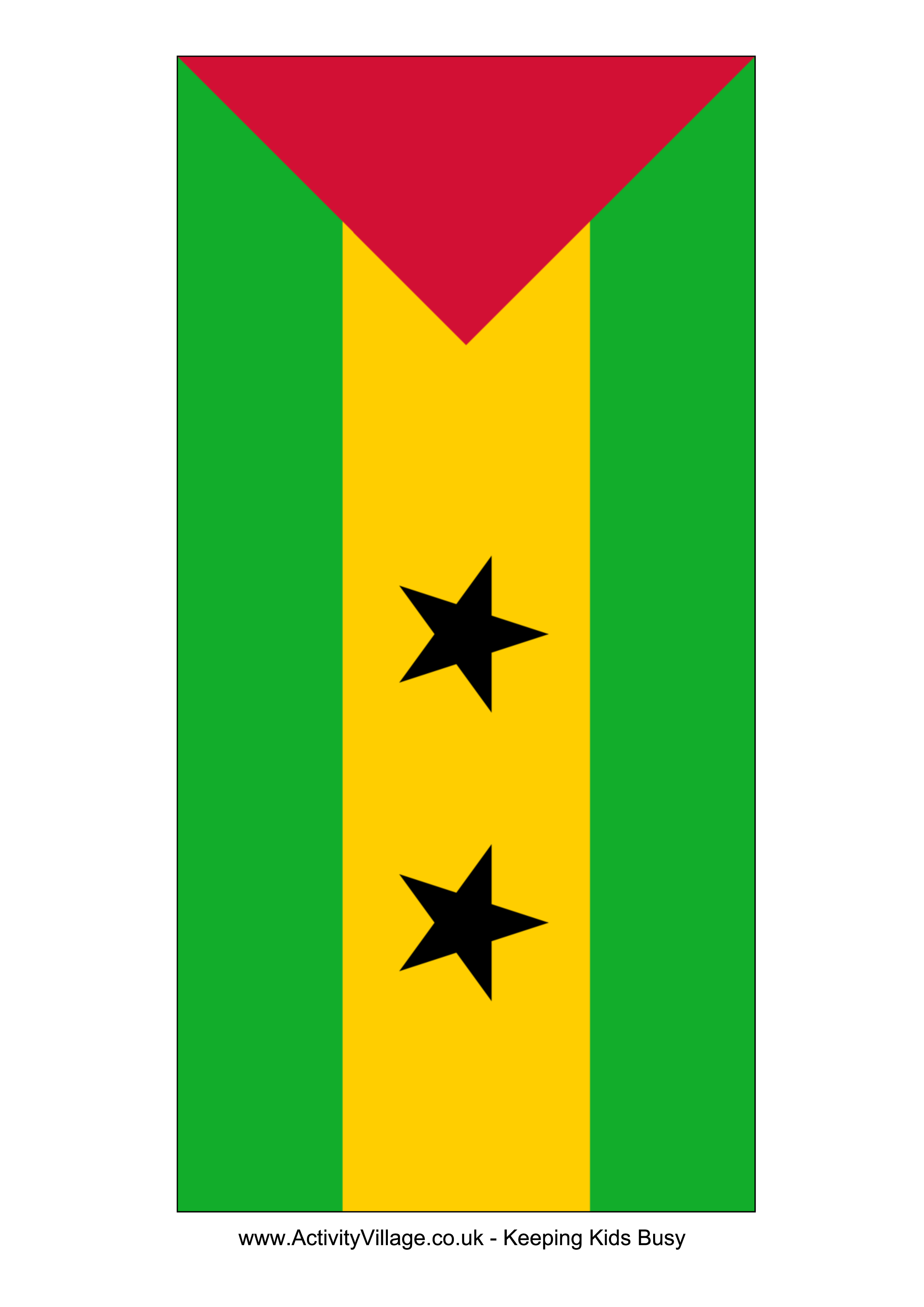 São Tomé And Príncipe Flag PNG Isolated HD