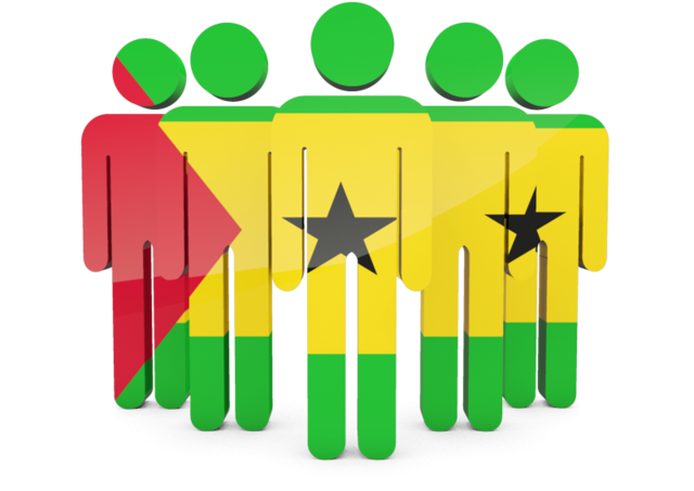 São Tomé And Príncipe Flag PNG Isolated Photo