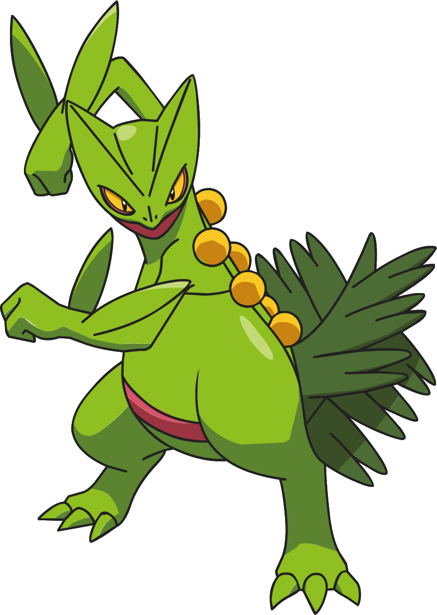 Sceptile Pokemon PNG Isolated HD