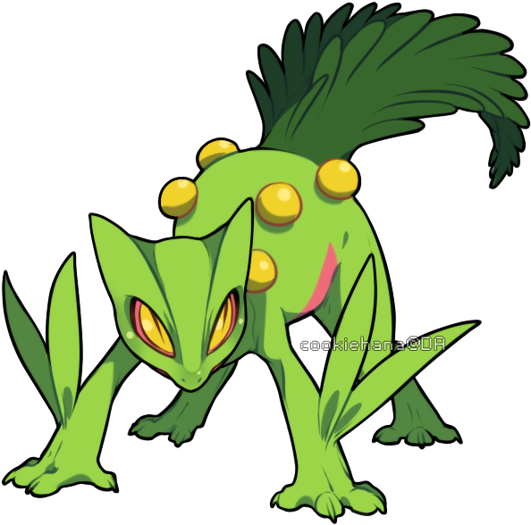Sceptile Pokemon PNG Isolated Picture