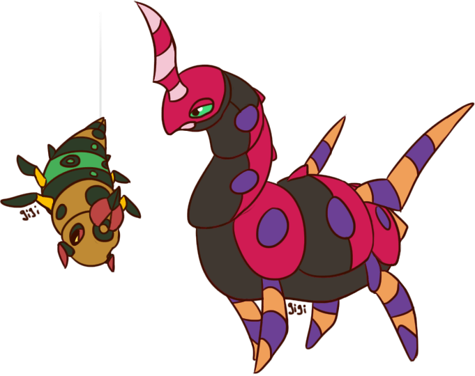 Scolipede Pokemon Transparent Isolated PNG