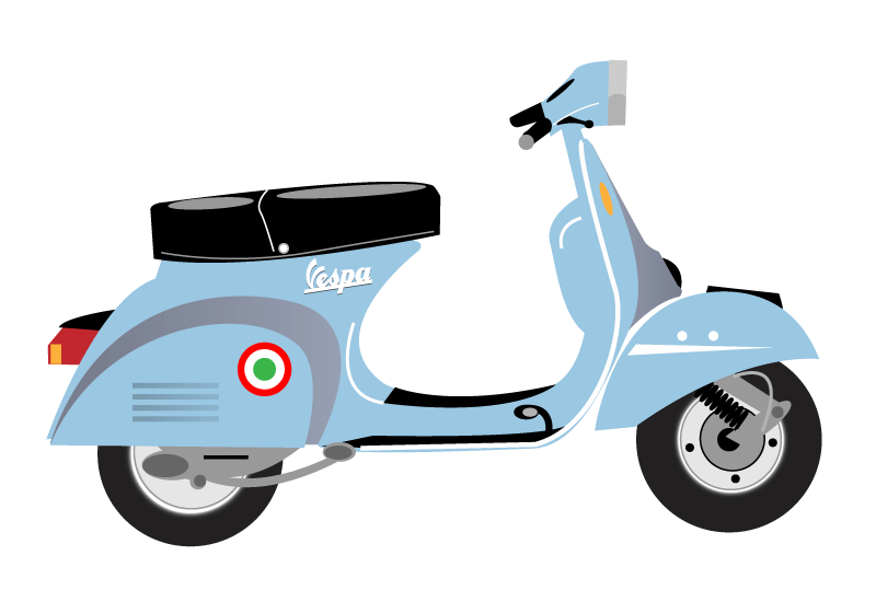 Scooter Transparent Isolated Background