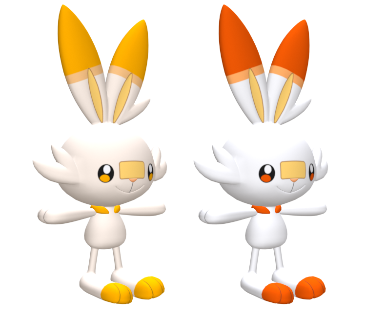 Scorbunny Pokemon PNG Isolated Picture