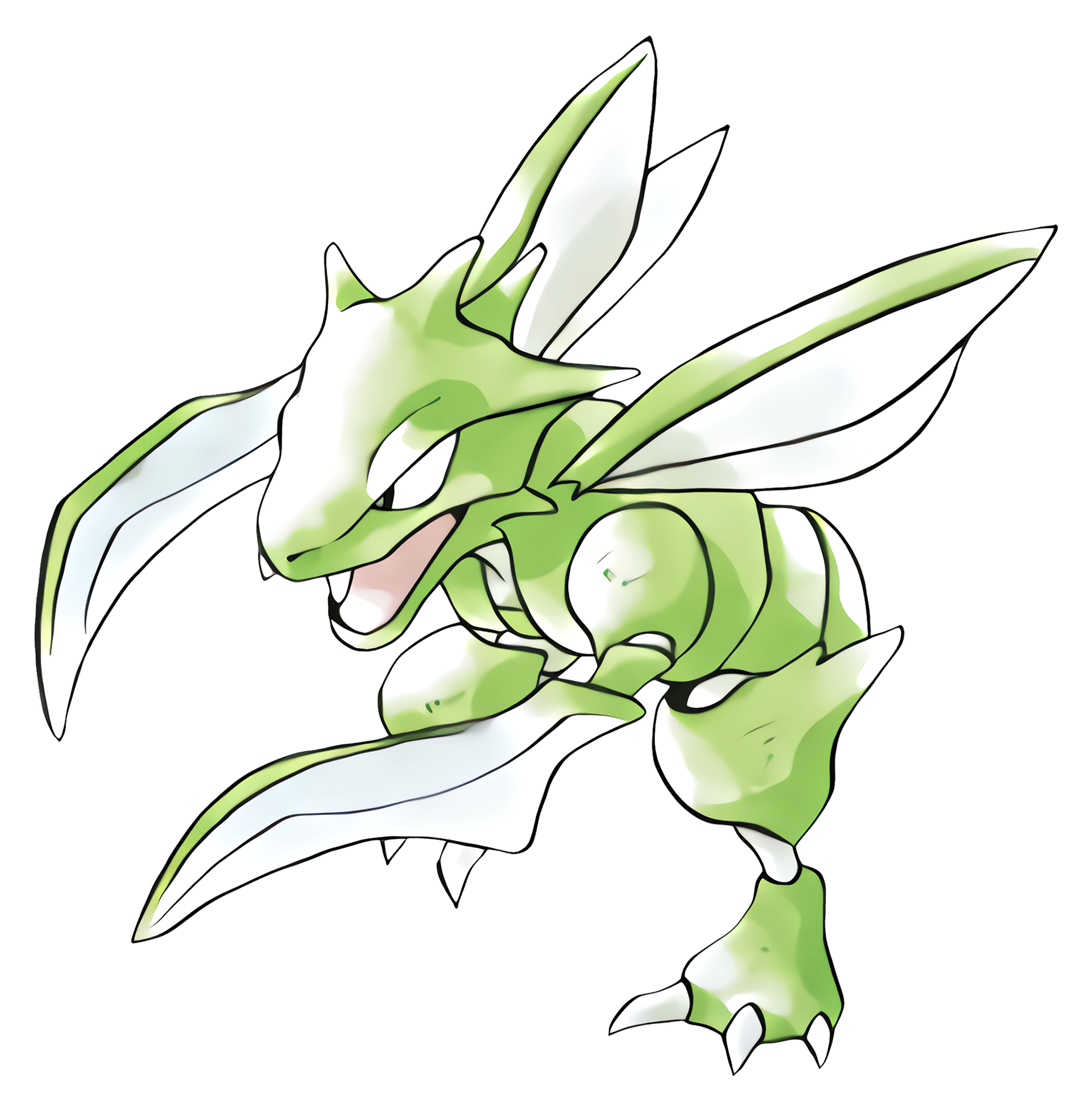 Scyther Pokemon Background Isolated PNG