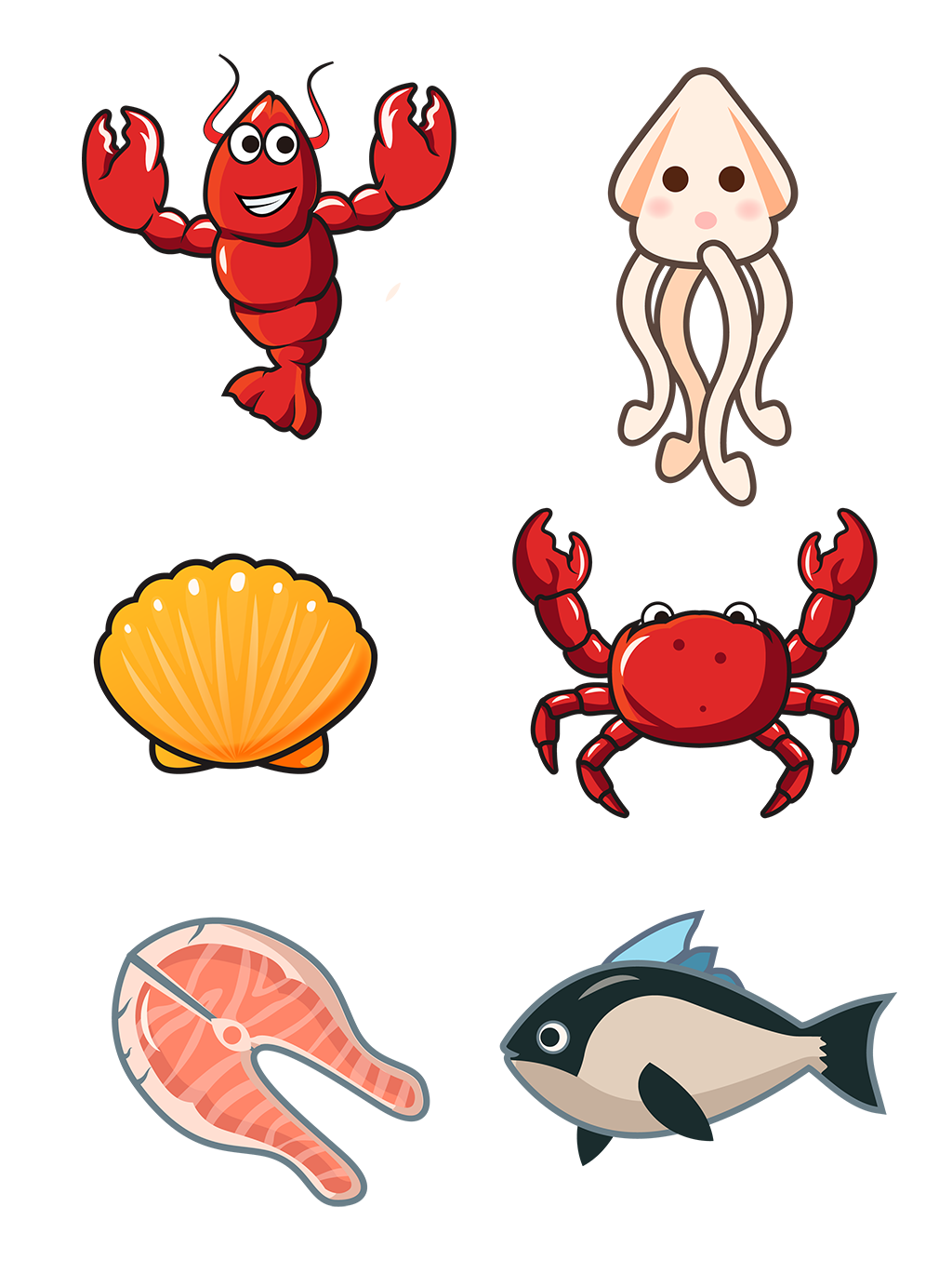 Seafood PNG Isolated File
