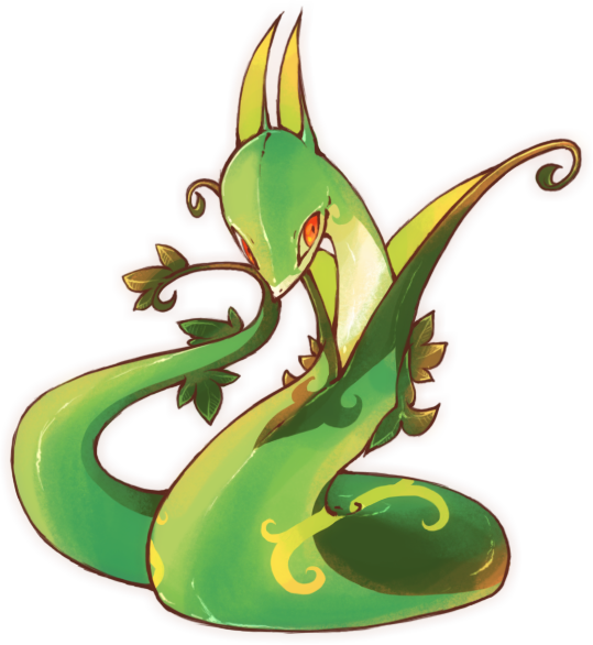Serperior Pokemon PNG HD Isolated