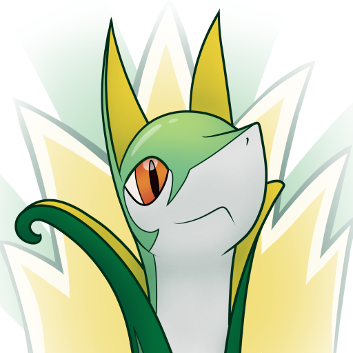 Serperior Pokemon PNG Isolated Clipart