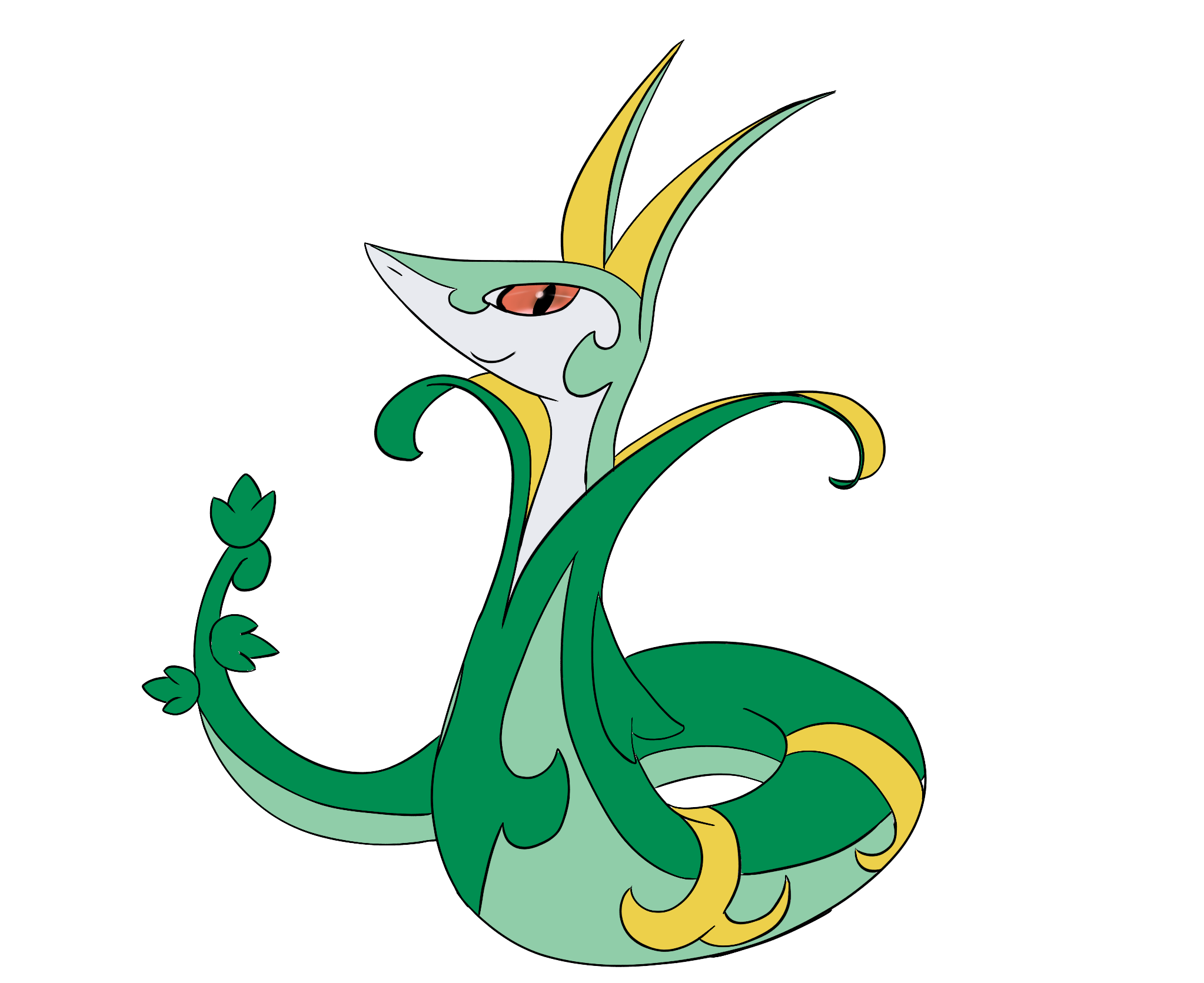 Serperior Pokemon PNG Isolated Free Download