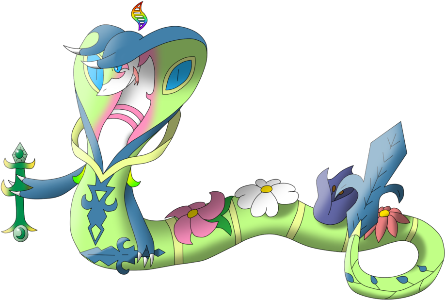 Serperior Pokemon PNG Isolated HD