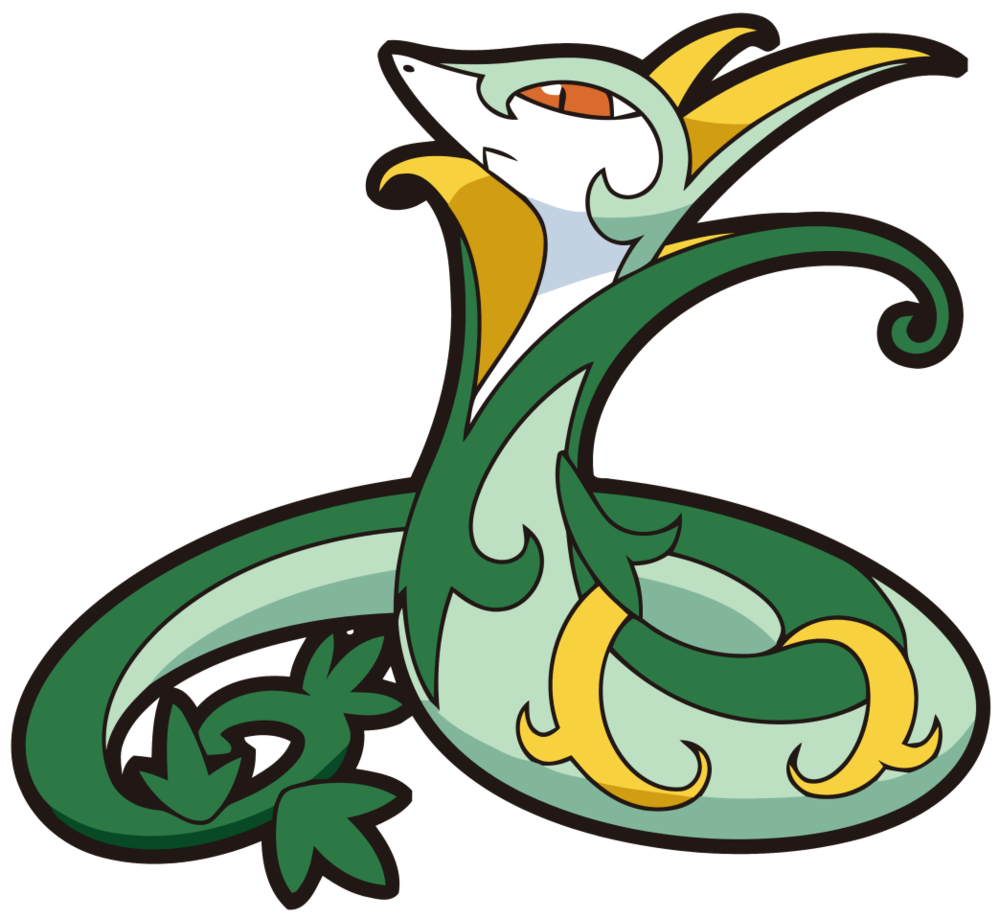 Serperior Pokemon PNG Isolated Image