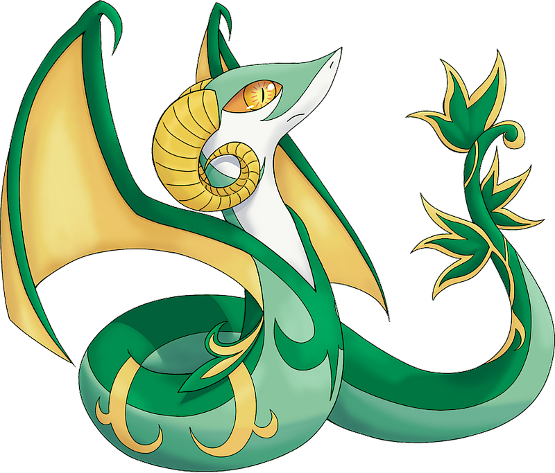 Serperior Pokemon PNG Isolated Photos