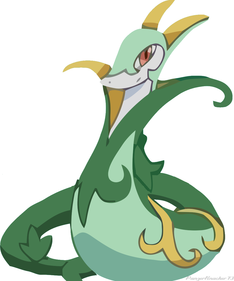 Serperior Pokemon PNG Isolated Transparent Image