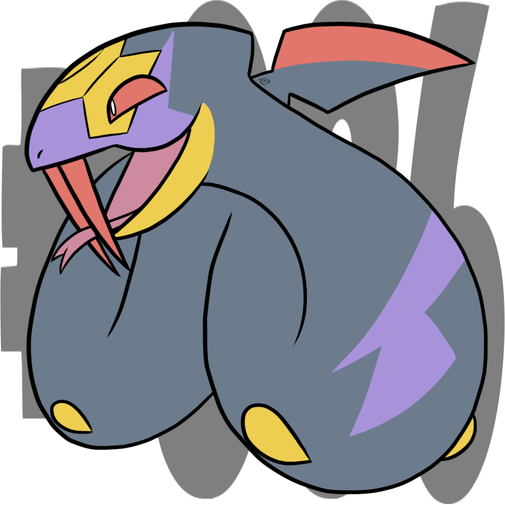 Seviper Pokemon PNG Isolated Clipart