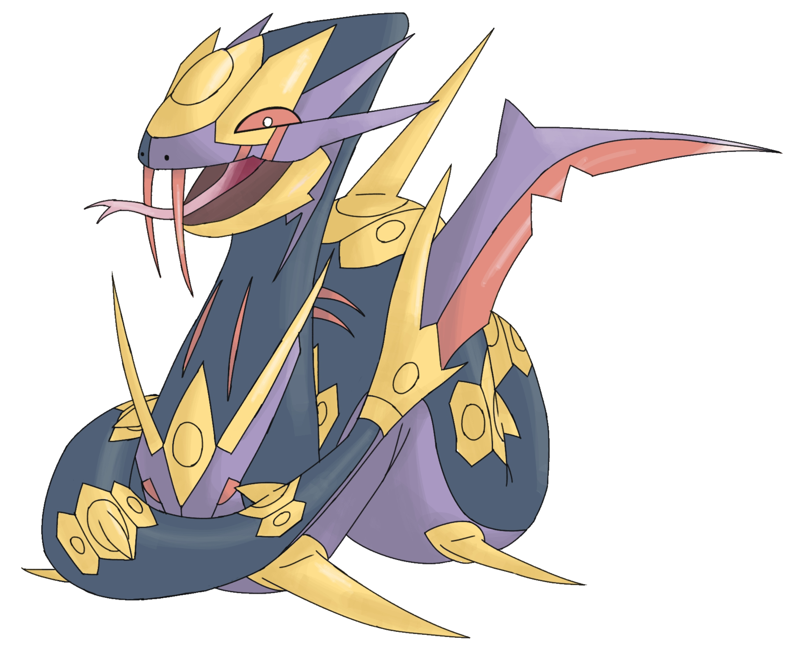 Seviper Pokemon PNG Isolated Pic