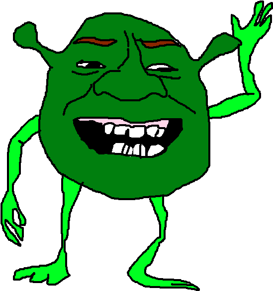 Shrek Meme Pillow Case Printed 35x50 Shrek Meme Png Shrek Face Shrek Meme  Face Shrek Png