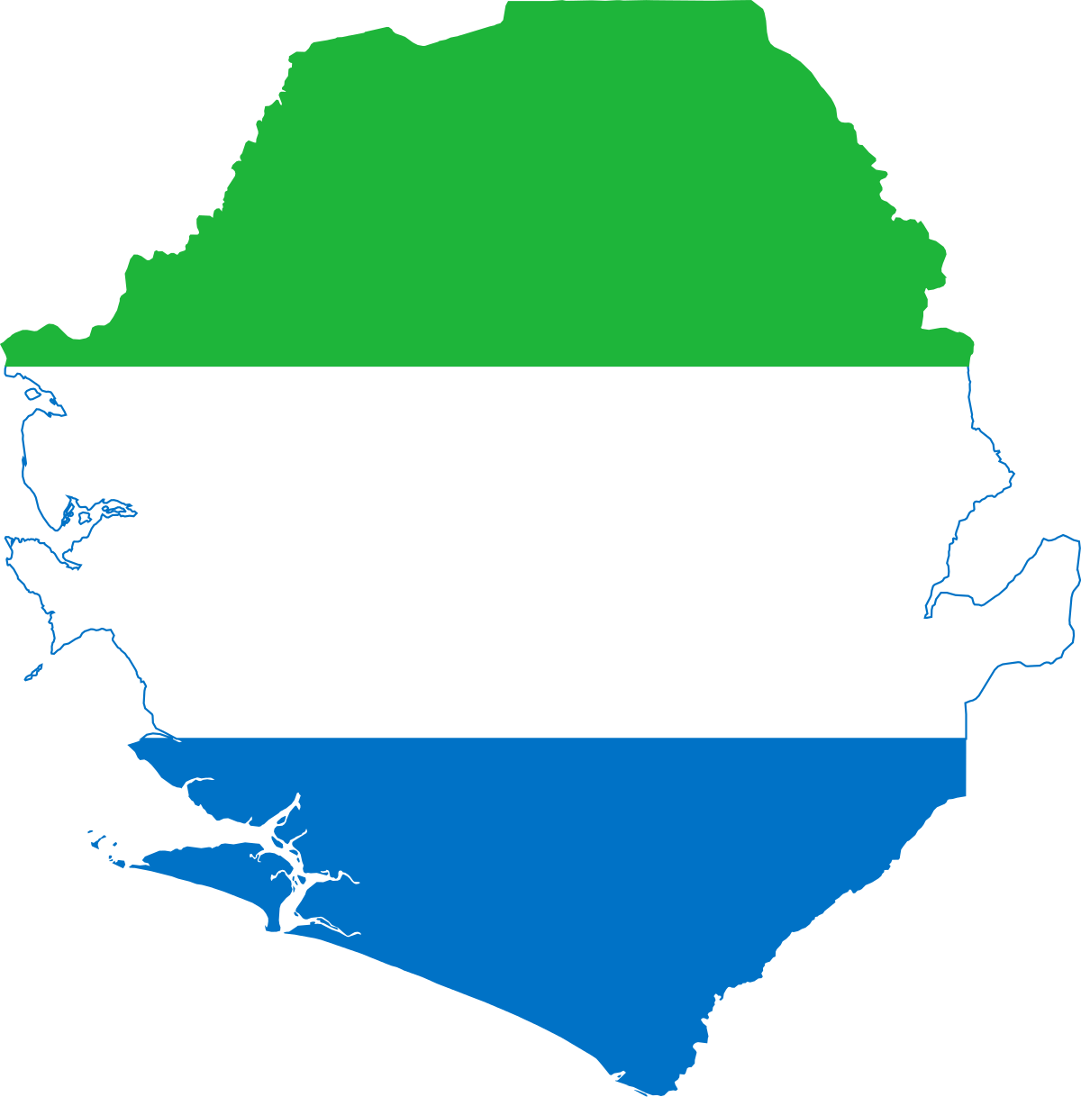 Sierra Leone Flag PNG HD